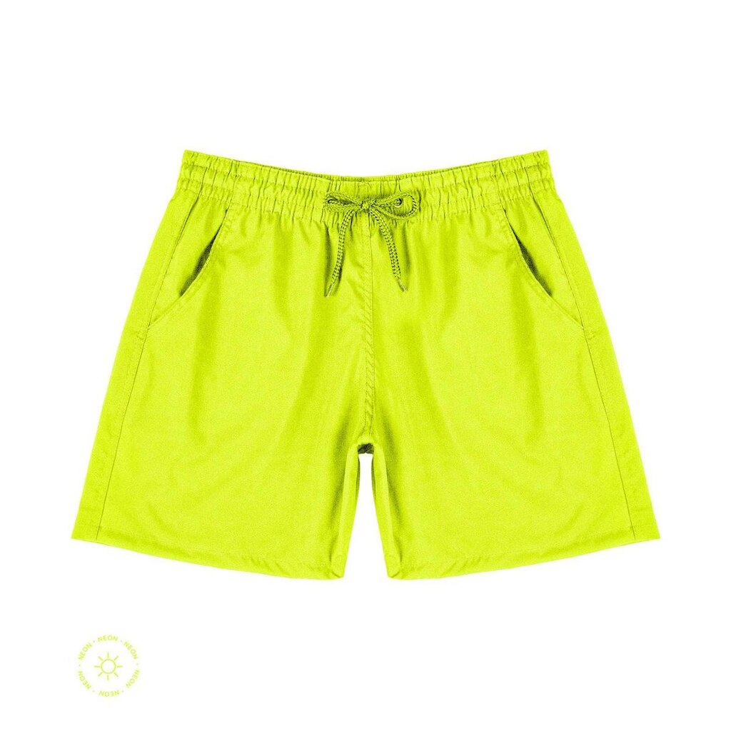 Bermuda Masculina Com Bolsos De Tactel Select Amarelo