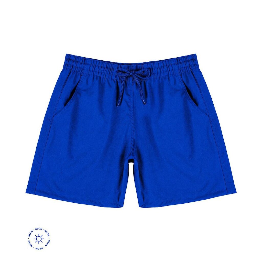 Bermuda Masculina Com Bolsos De Tactel Select Azul