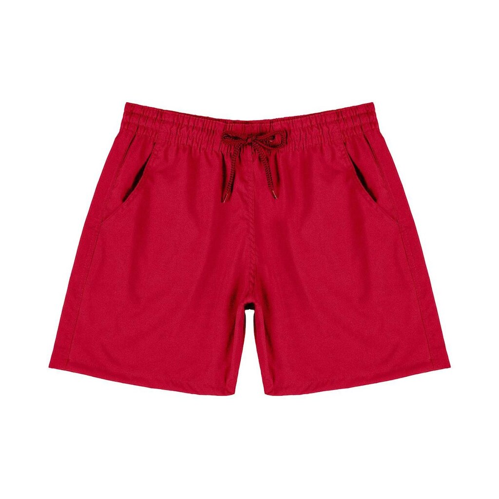 Bermuda Masculina Com Bolsos De Tactel Select Vermelho