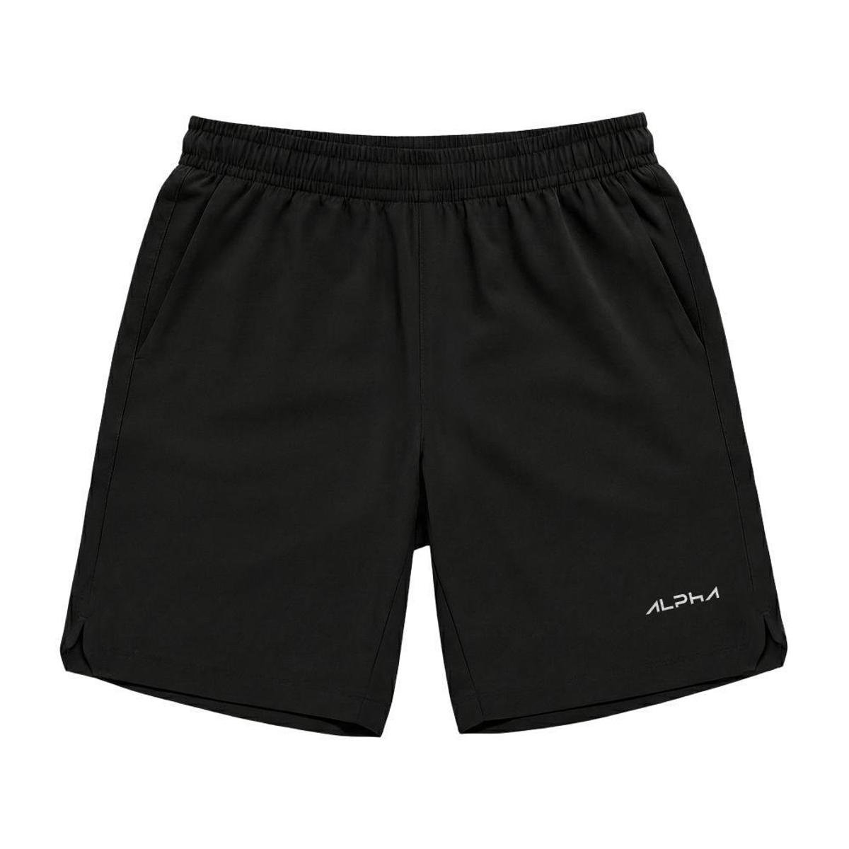 Bermuda Masculina Dry Basic Black Alpha Menor preço em Bermuda Masculina Dry Basic Black Alpha