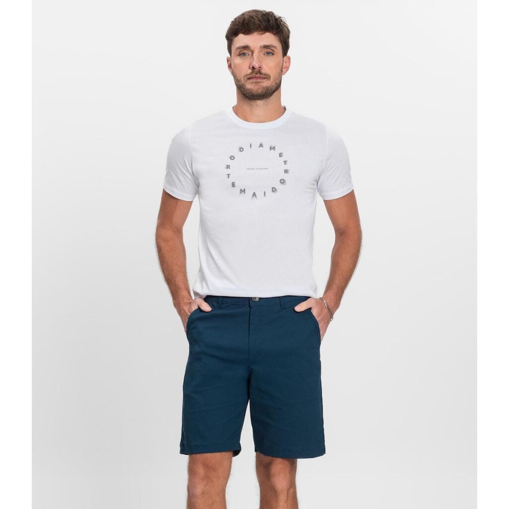 Bermuda Masculina em Sarja Diametro Azul