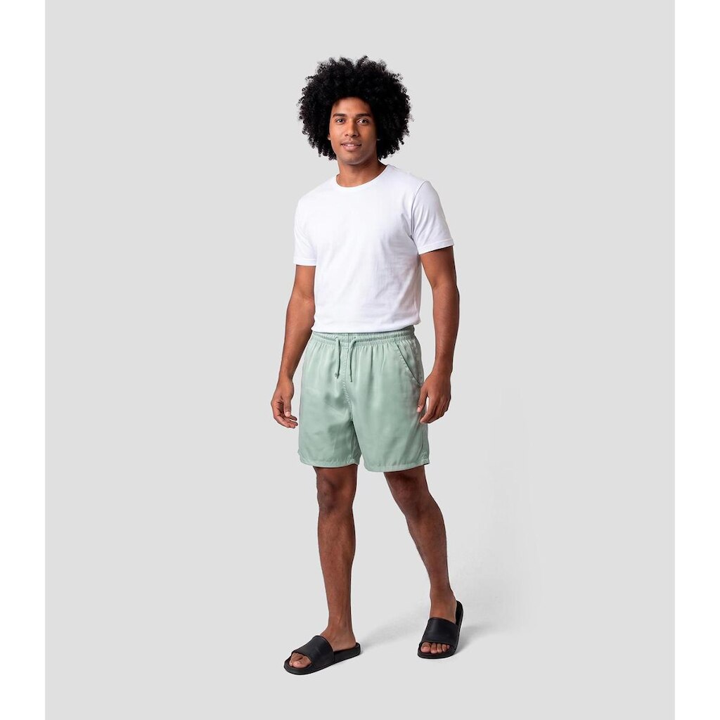 Bermuda Masculina Em Suede Com Bolsos Select Verde