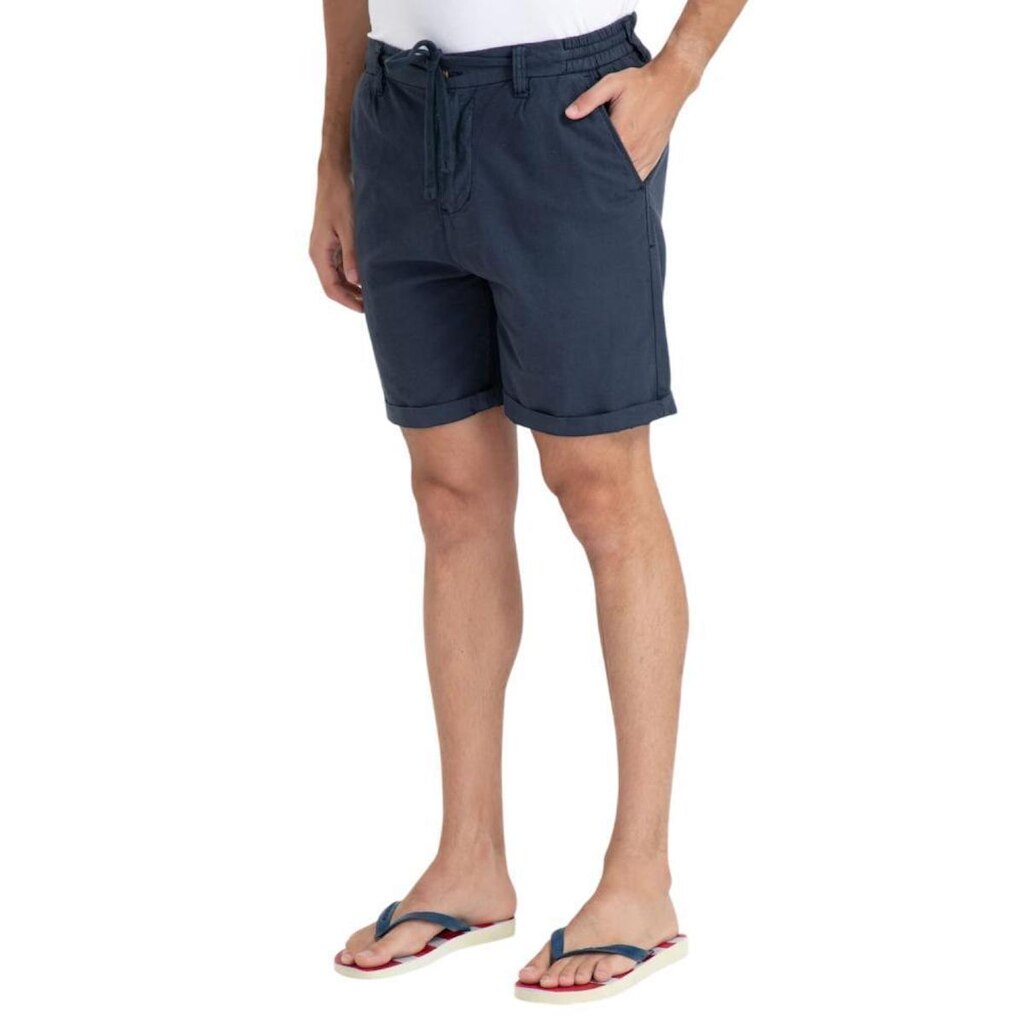 Bermuda Masculina JAB Tinturada Linen Azul - 14B0