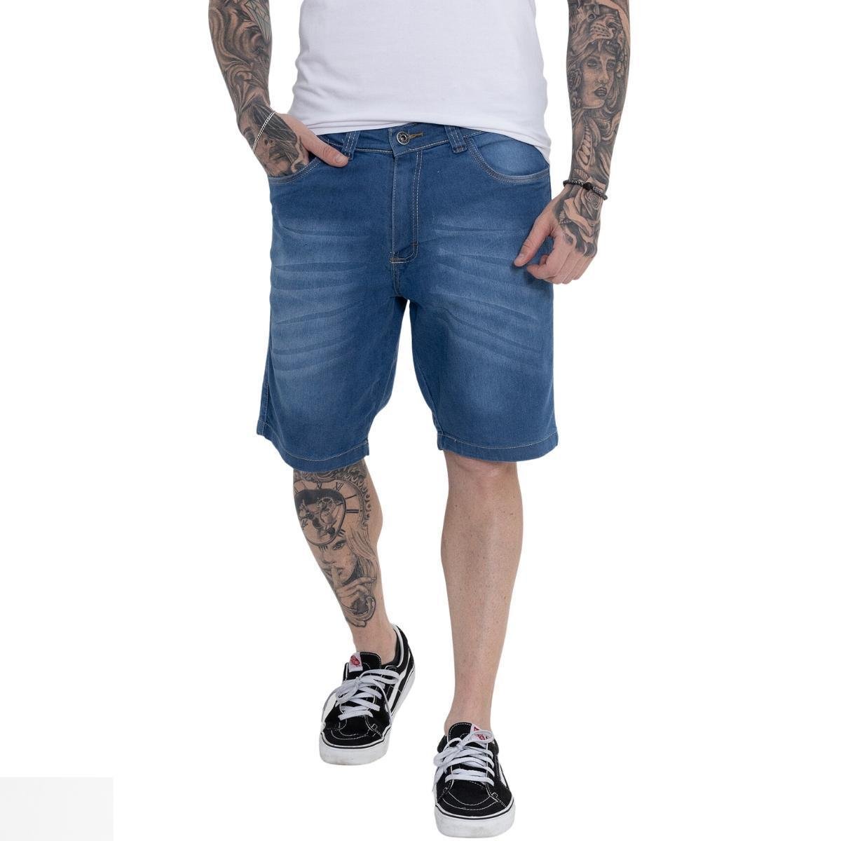 Bermuda Masculina Jeans Comfort Fashion Menor preço em Bermuda Masculina Jeans Comfort Fashion