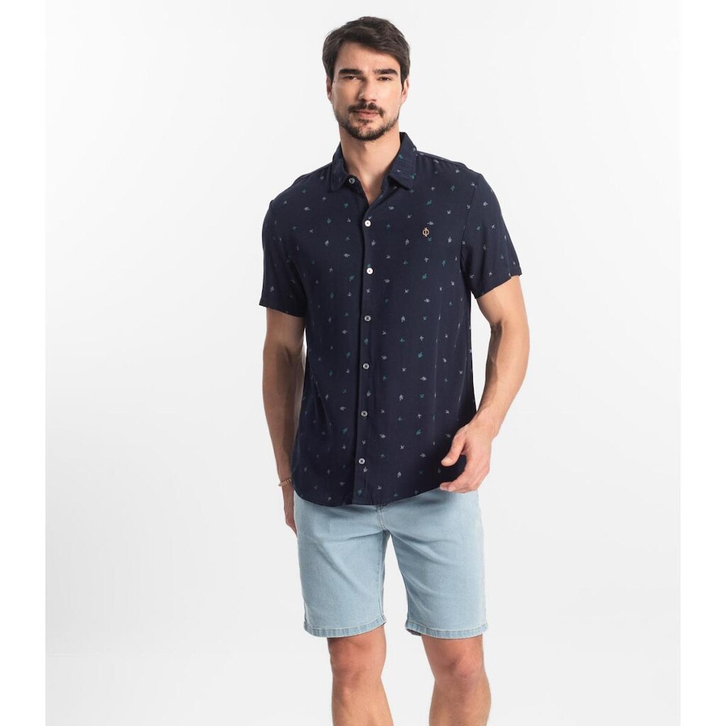 Bermuda Masculina Jeans Diametro Azul