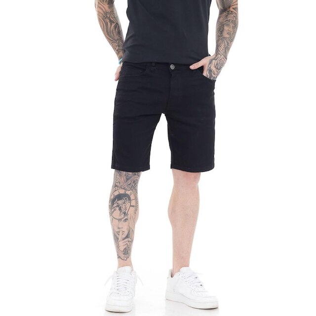 Bermuda Masculina Jeans Mega Premium Black