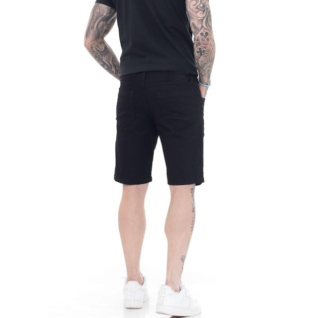 Bermuda Masculina Jeans Mega Premium Black