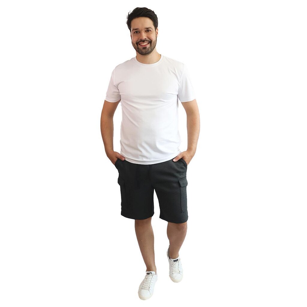 Bermuda Masculina Moletom Cargo