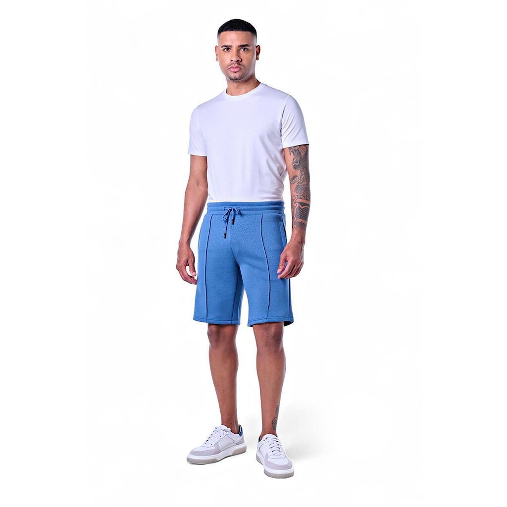Bermuda Masculina Moletom Com Bolso Frontal