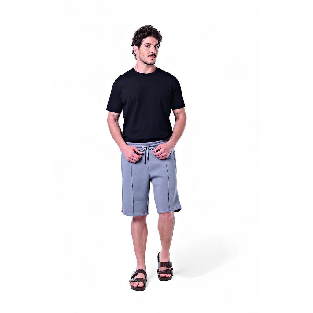 Bermuda Masculina Moletom Com Bolso Frontal