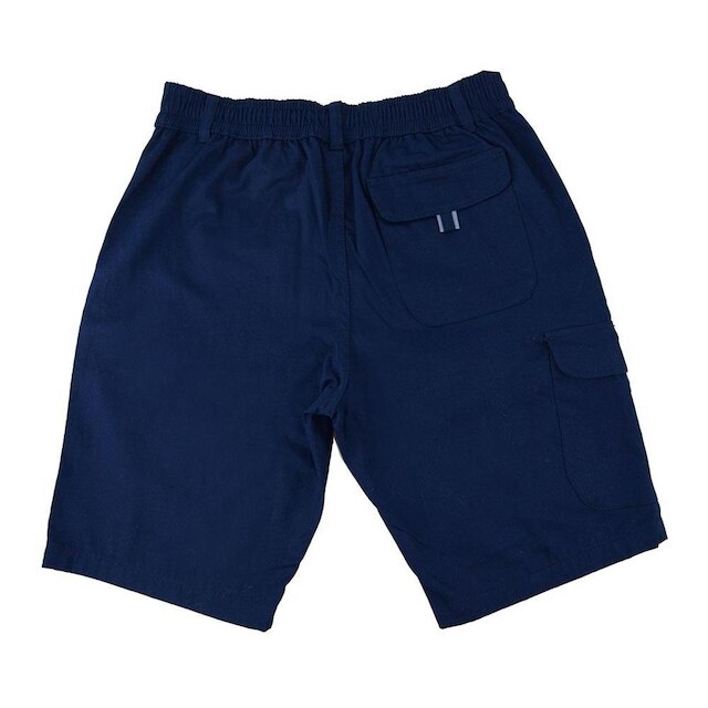 Bermuda Masculina Pierre Cardin Sarja Azul Marinho Plus Size - 50621