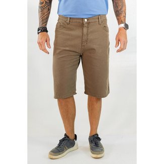 Bermuda Masculina Sarja Plus Size Color Elastano Anticorpus