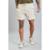 Bermuda Masculina Slim Comfort em Poliamida Dialogo Jeans - Off White