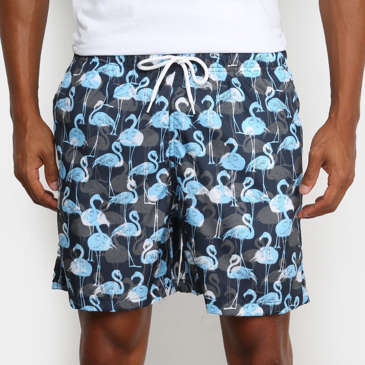 bermuda estampada flamingo