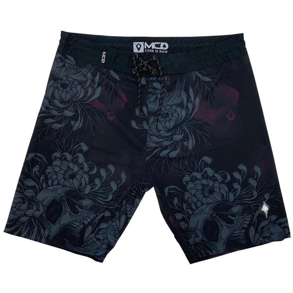 Bermuda MCD água Skull Crisante Masculina Casual 1212.4114 - Preto Menor preço em Bermuda MCD água Skull Crisante Masculina Casual 1212.4114 - Preto