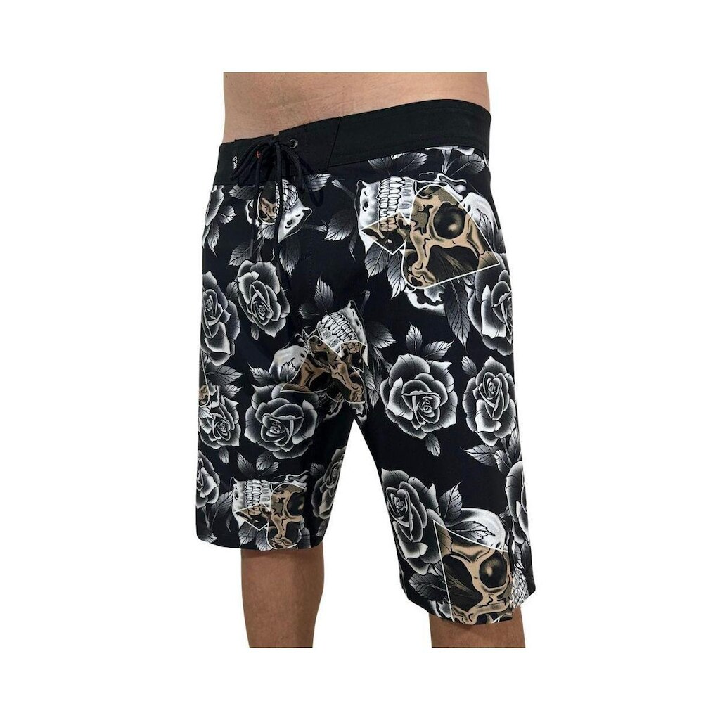 Bermuda Mcd Boardshort Caveira Rosas