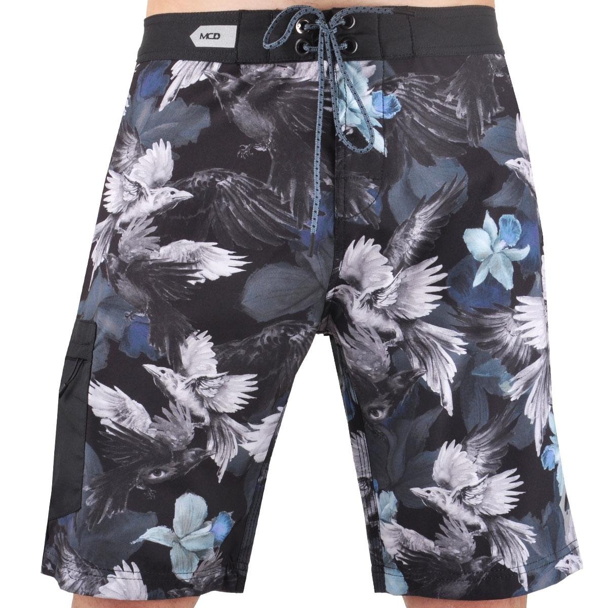 Bermuda MCD Crows Eye Masculina - Preto+Marrom Menor preço em Bermuda MCD Crows Eye Masculina - Preto+Marrom