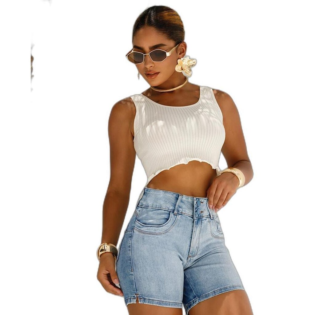 BERMUDA MEIA COXA FEMININA