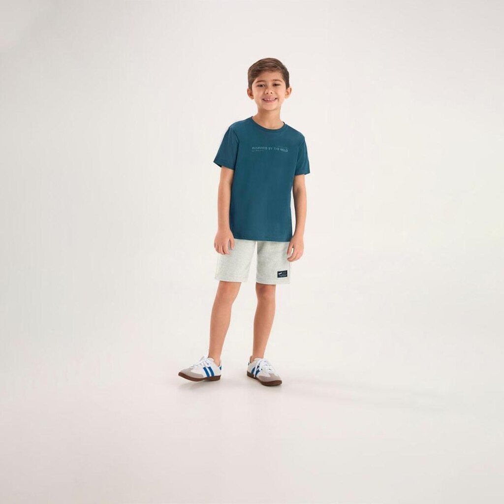 Bermuda Mescla Infantil Pulla Bulla Menino - 53864-60