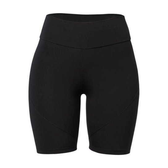 Bermuda Microfibra Biker Mash She Basica - Preto - G