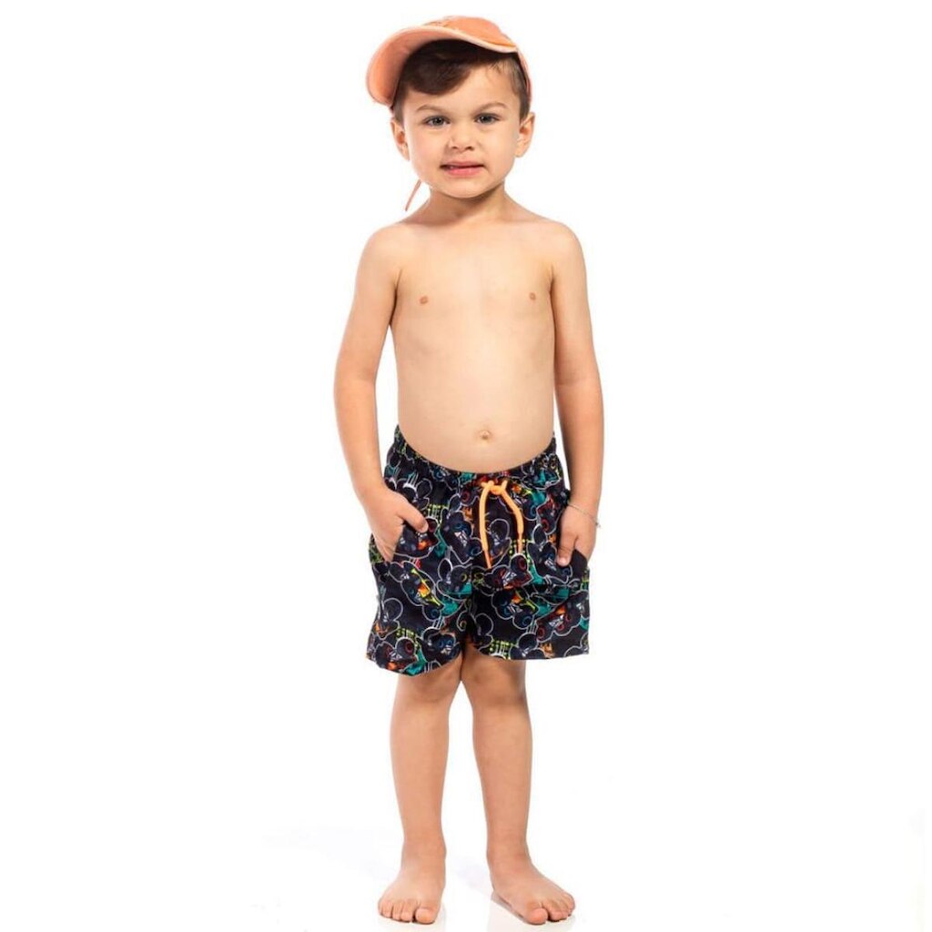 Bermuda Microfibra Infantil Menino Proteção UV 50+ Carros Tam 2 a 4 - Tubekids