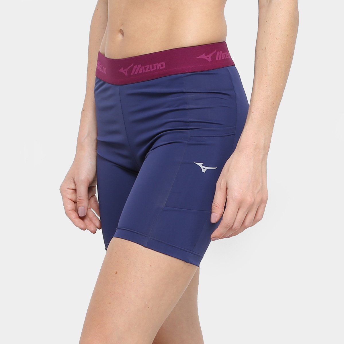 Bermuda Mizuno Up com Proteção UV Feminina - Azul Menor preço em Bermuda Mizuno Up com Proteção UV Feminina - Azul