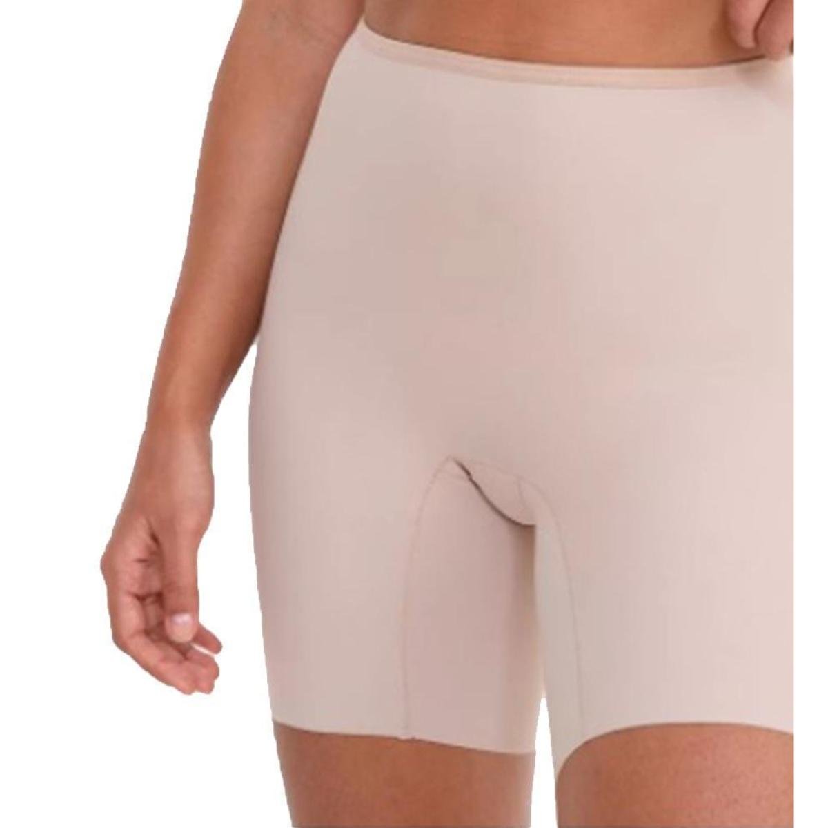 Bermuda Modeladora Invisível em Microfibra Corte a Laser Liso Trifil - Bege Menor preço em Bermuda Modeladora Invisível em Microfibra Corte a Laser Liso Trifil - Bege