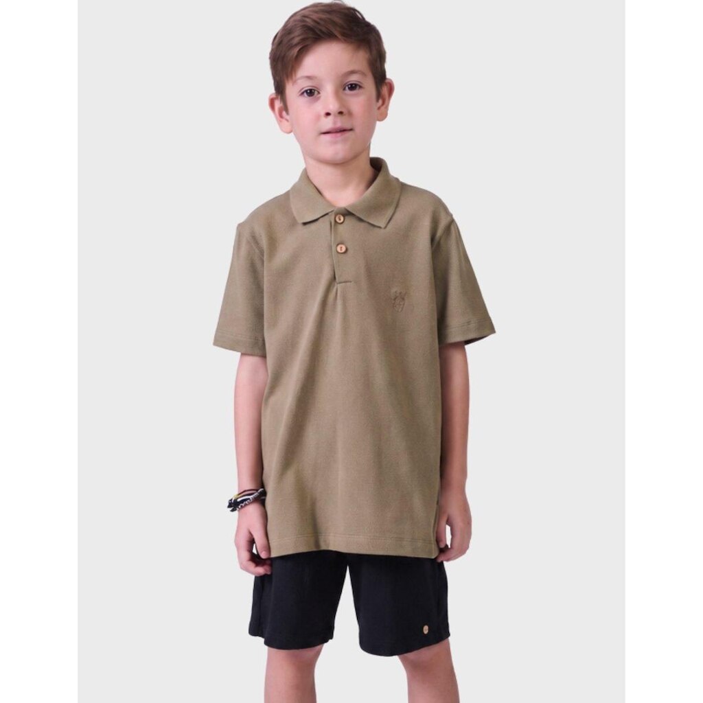 Bermuda Moletinho Efeito Tricot Com Bolso Sofisticado E Usável Moda Verão Tropical Menino 4 a 10