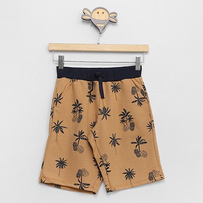 Bermuda Moletinho Infantil Milon Estampada Menino - Masculino