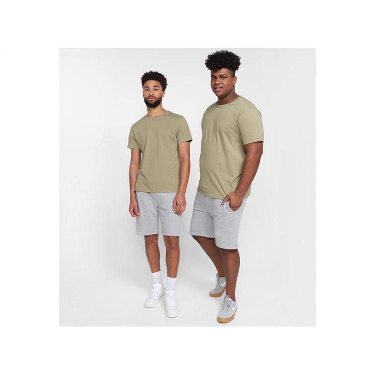 Bermuda Moletinho Vista Magalu Básica - Mescla Menor preço em Bermuda Moletinho Vista Magalu Básica - Mescla