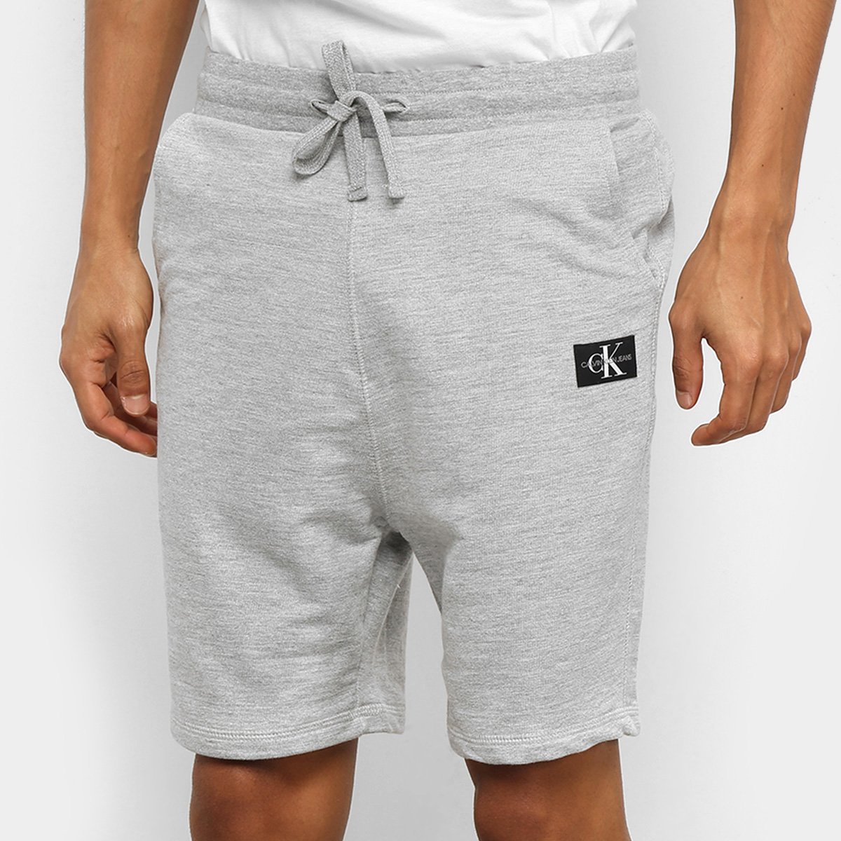 Bermuda Moletom Calvin Klein Issue Masculina - Mescla é ruim? Bermuda Moletom Calvin Klein Issue Masculina - Mescla é boa?