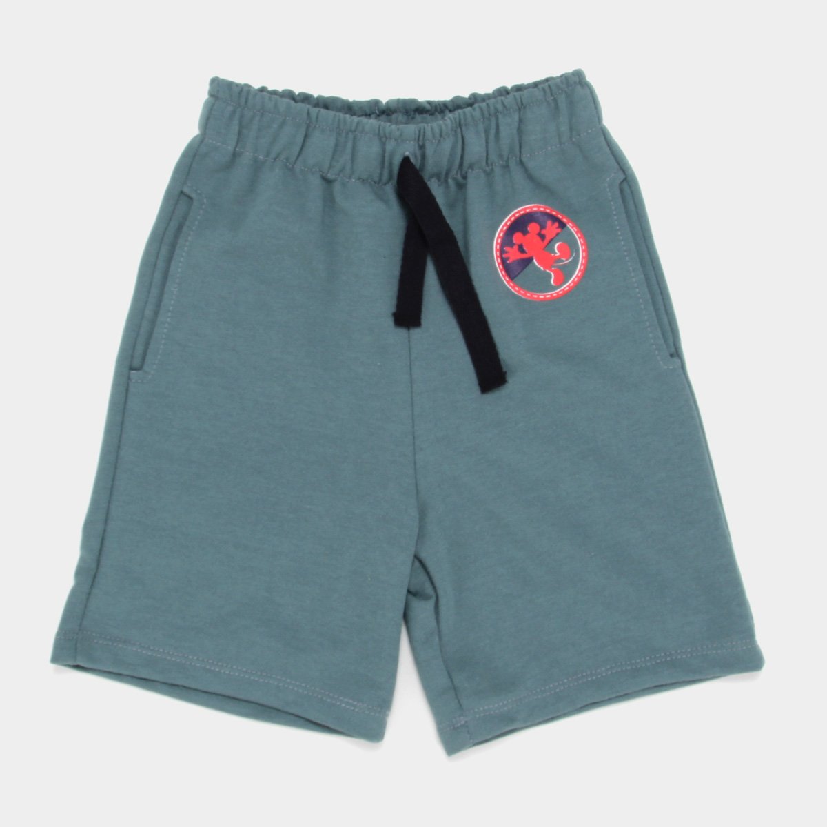 Bermuda Moletom Disney Mickey Masculina - Verde Militar é ruim? Bermuda Moletom Disney Mickey Masculina - Verde Militar é boa?