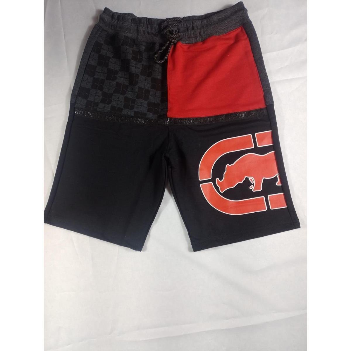 Bermuda Moletom Ecko Masculina Grafite - Preto Menor preço em Bermuda Moletom Ecko Masculina Grafite - Preto