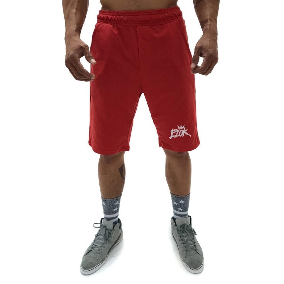 Bermuda Moletom Ezok Ezk Masculina Menor preço em Bermuda Moletom Ezok Ezk Masculina