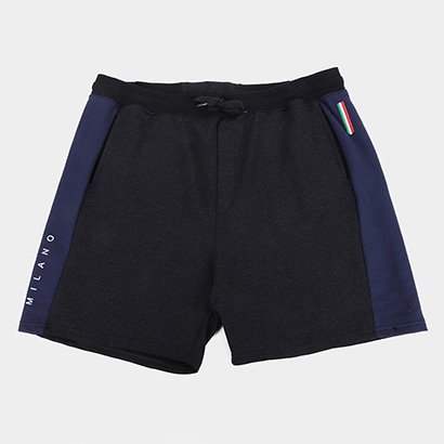 Bermuda Moletom Industrie Plus Size Milano Masculina - Masculino