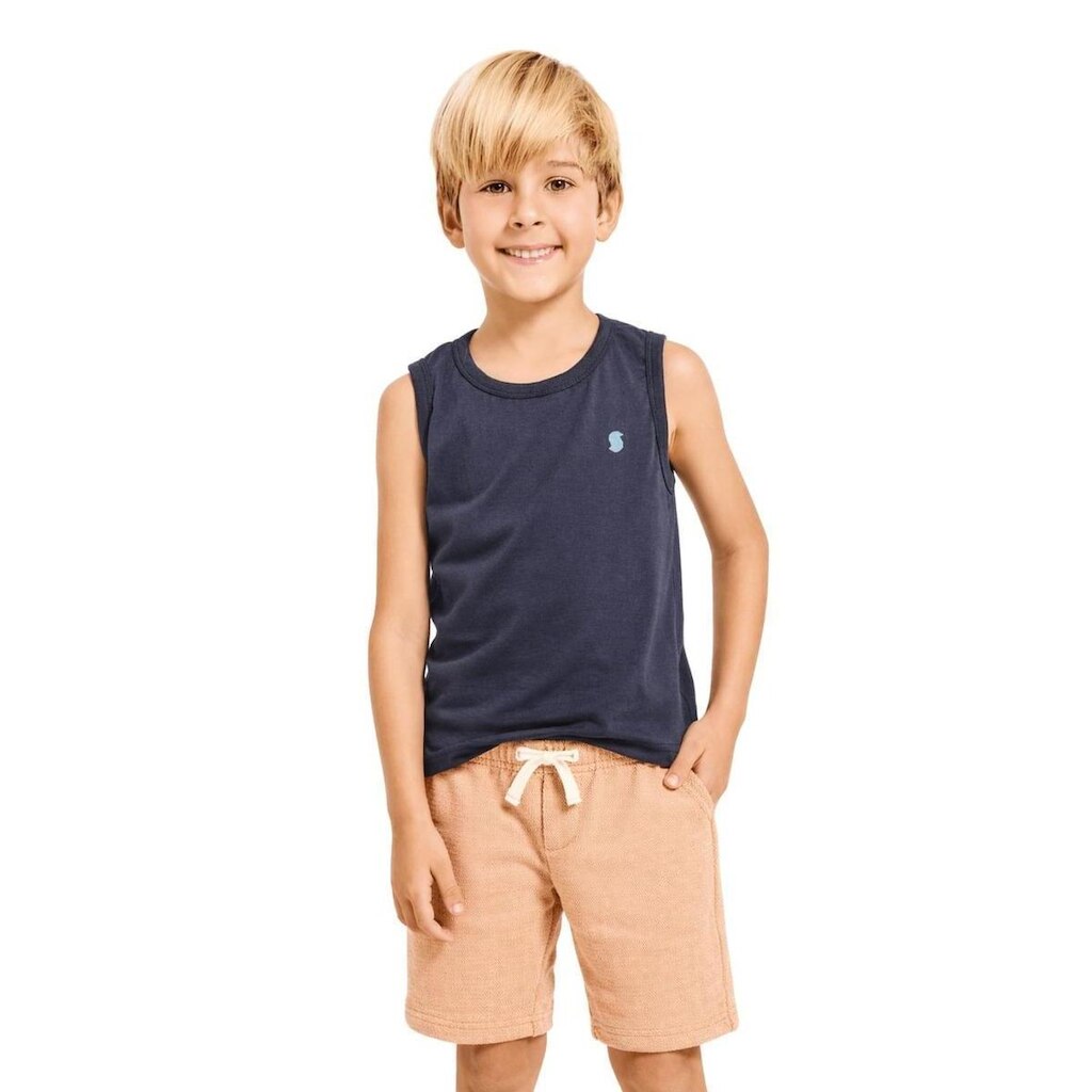 Bermuda Moletom Infantil Menino Basiquinho Alphabeto
