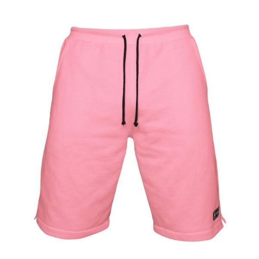 Bermuda Moletom Masculina com 3 Bolsos Fenda Lateral Short Básico Casual Treino