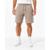 Bermuda Moletom Masculina Slim Fitness Bolsos - Bege