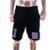 Bermuda Moletom MasculinaMode Abstract Mnoviaeab Streetwear Style - Preto
