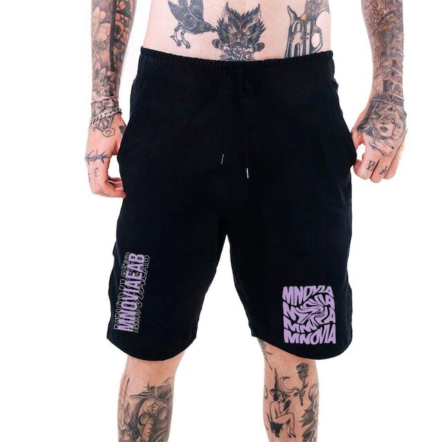 Bermuda Moletom MasculinaMode Abstract Mnoviaeab Streetwear Style