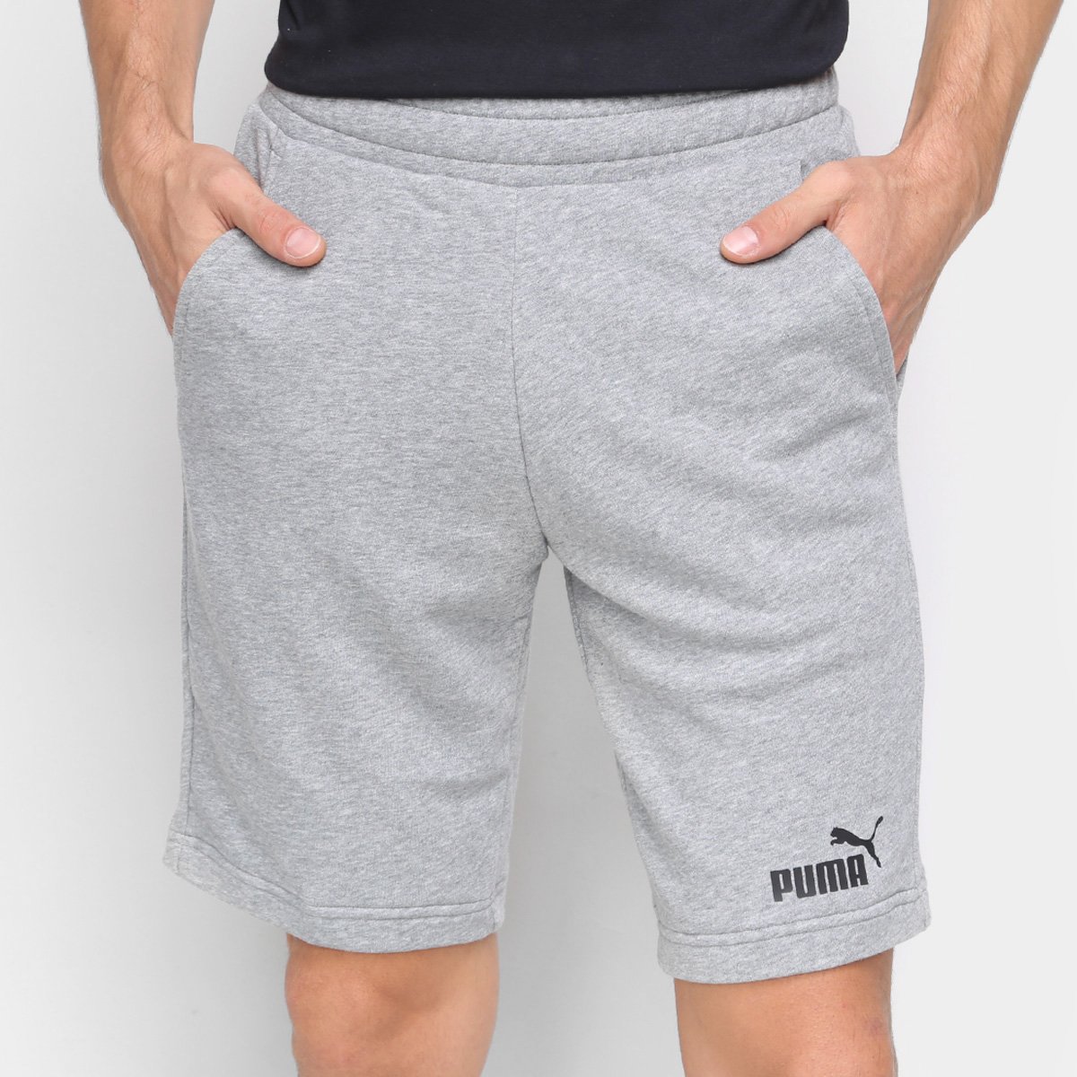 Bermuda Moletom Puma Essentials Masculina Menor preço em Bermuda Moletom Puma Essentials Masculina