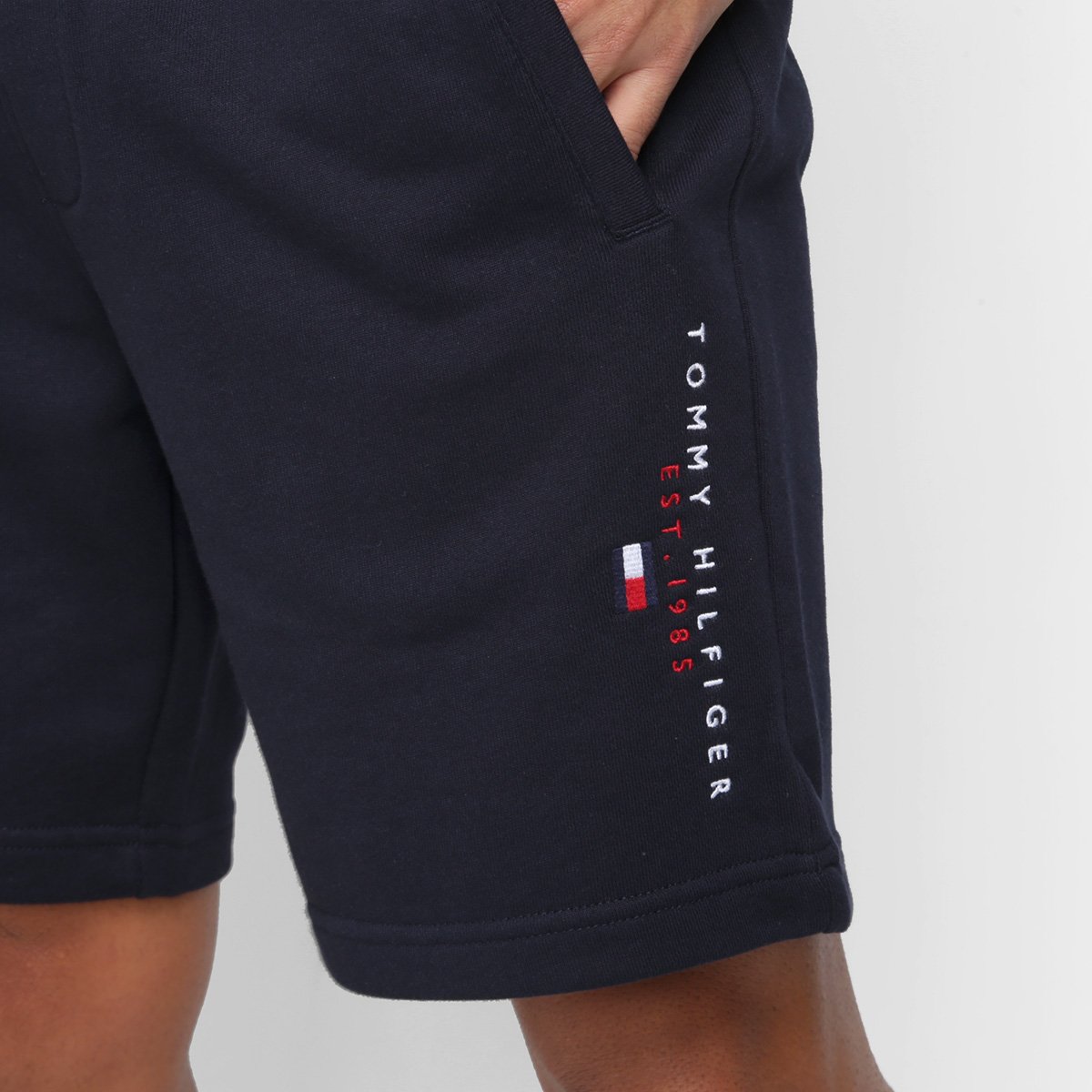 bermuda moletom tommy