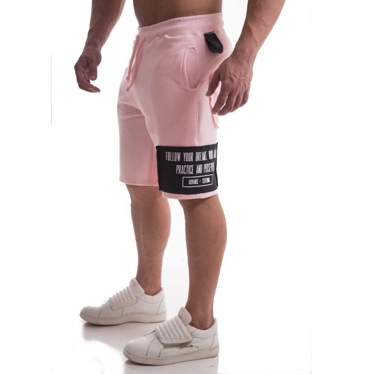 Bermuda Moletom Top Fit Design Masculina Menor preço em Bermuda Moletom Top Fit Design Masculina