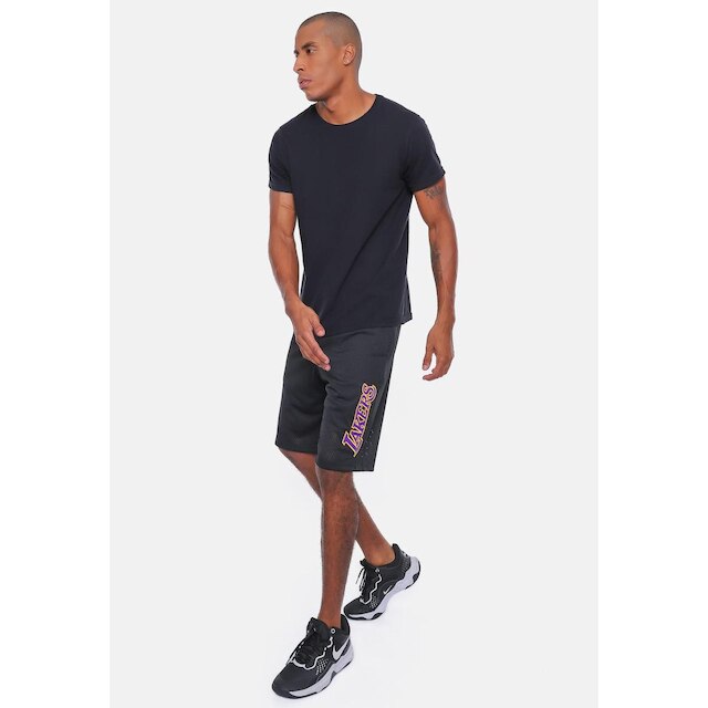 Bermuda NBA Sintética Mesh Los Angeles Lakers Masculino