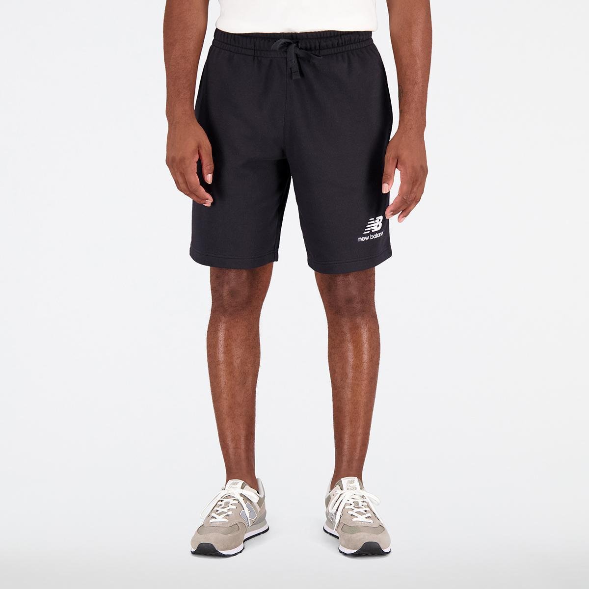 Bermuda New Balance Essentials Basic Masculina - Preto Menor preço em Bermuda New Balance Essentials Basic Masculina - Preto