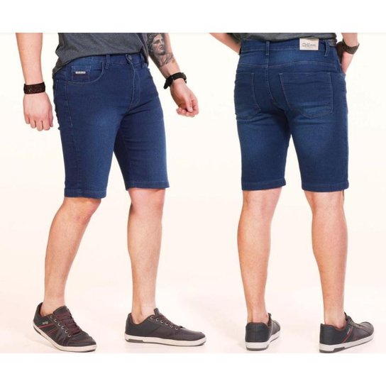 Bermuda One Jeans Basic Casual Confort Masculino Adulto Jeans - Ref 023019