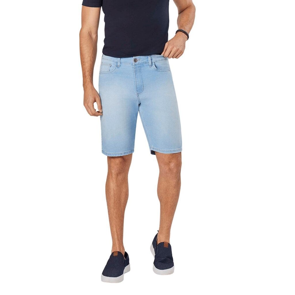 Bermuda Pedal Casual Reta Masculina Max Denim 12153 Jeans