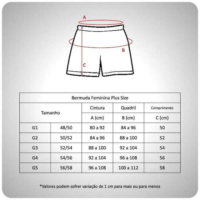 Bermuda Plus Size Heide Ribeiro Fit Bolso para Dispositivos