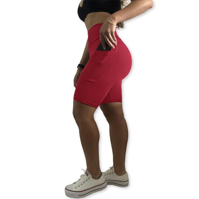 Bermuda Plus Size Heide Ribeiro Fit Bolso para Dispositivos