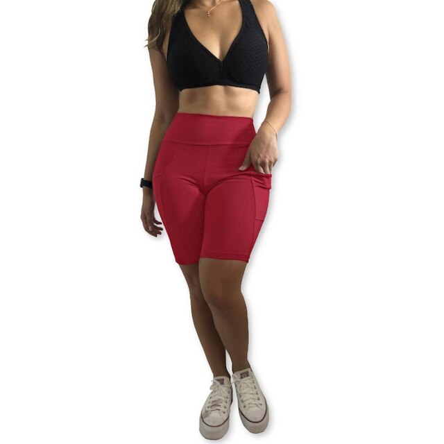 Bermuda Plus Size Heide Ribeiro Fit Bolso para Dispositivos